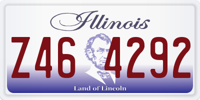 IL license plate Z464292