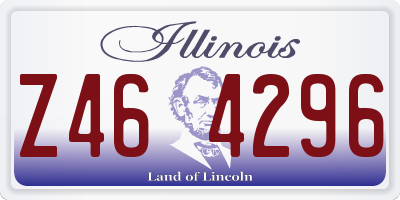 IL license plate Z464296
