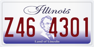IL license plate Z464301