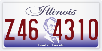 IL license plate Z464310
