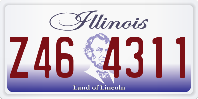 IL license plate Z464311