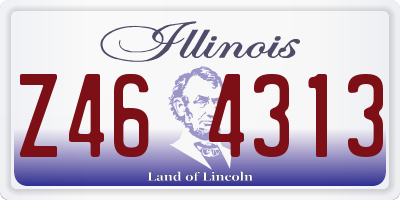 IL license plate Z464313