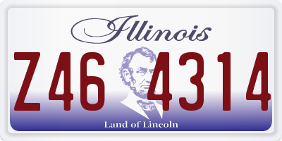 IL license plate Z464314
