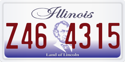 IL license plate Z464315