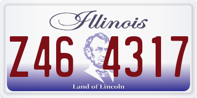 IL license plate Z464317