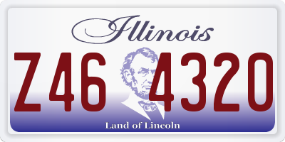 IL license plate Z464320