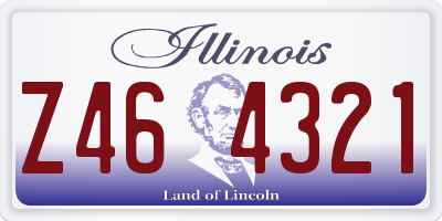 IL license plate Z464321
