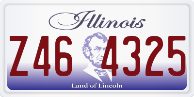 IL license plate Z464325