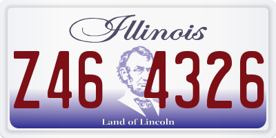 IL license plate Z464326