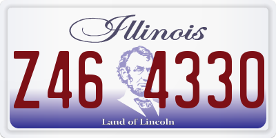 IL license plate Z464330