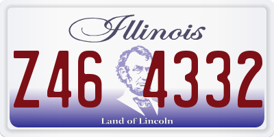 IL license plate Z464332