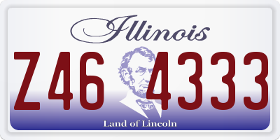 IL license plate Z464333