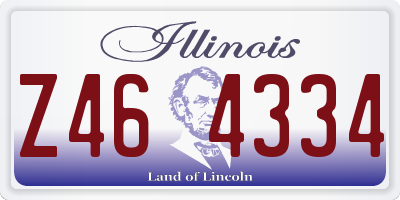 IL license plate Z464334