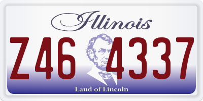 IL license plate Z464337