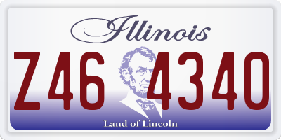 IL license plate Z464340
