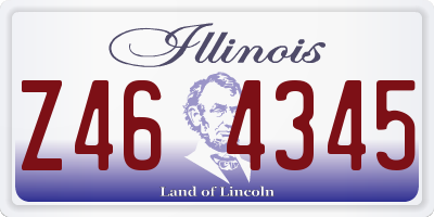 IL license plate Z464345