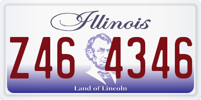 IL license plate Z464346