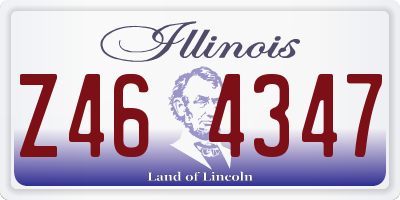 IL license plate Z464347