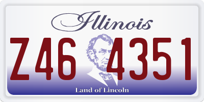 IL license plate Z464351