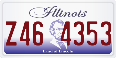 IL license plate Z464353