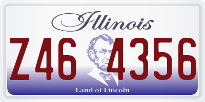 IL license plate Z464356
