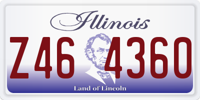 IL license plate Z464360