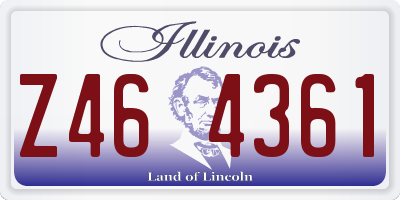 IL license plate Z464361