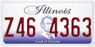 IL license plate Z464363