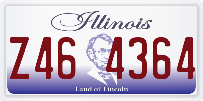 IL license plate Z464364