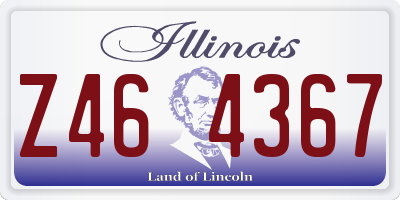 IL license plate Z464367