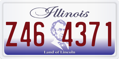 IL license plate Z464371