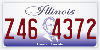 IL license plate Z464372