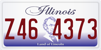 IL license plate Z464373