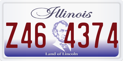 IL license plate Z464374