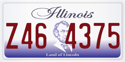 IL license plate Z464375