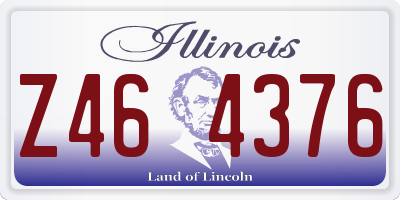 IL license plate Z464376