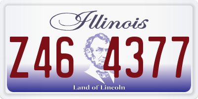 IL license plate Z464377