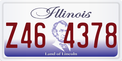 IL license plate Z464378
