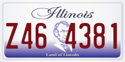 IL license plate Z464381