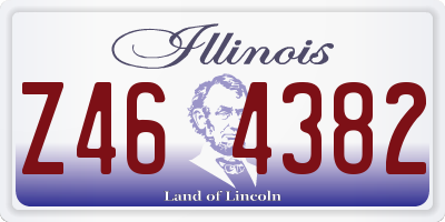 IL license plate Z464382
