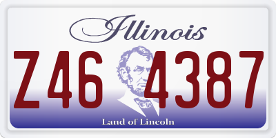 IL license plate Z464387