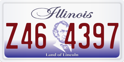 IL license plate Z464397