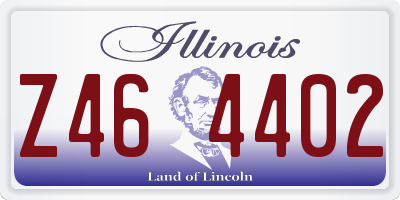 IL license plate Z464402
