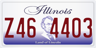IL license plate Z464403