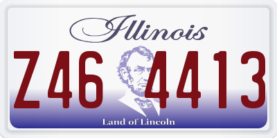IL license plate Z464413