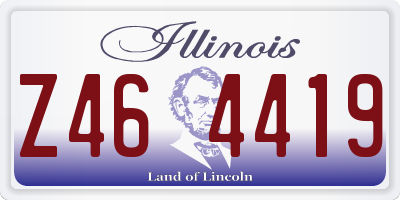 IL license plate Z464419