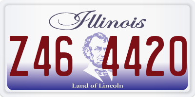 IL license plate Z464420