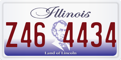 IL license plate Z464434