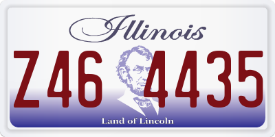 IL license plate Z464435
