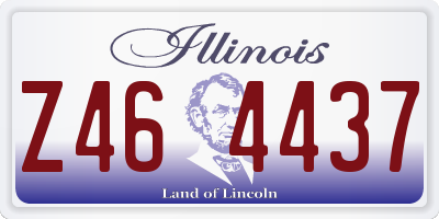 IL license plate Z464437